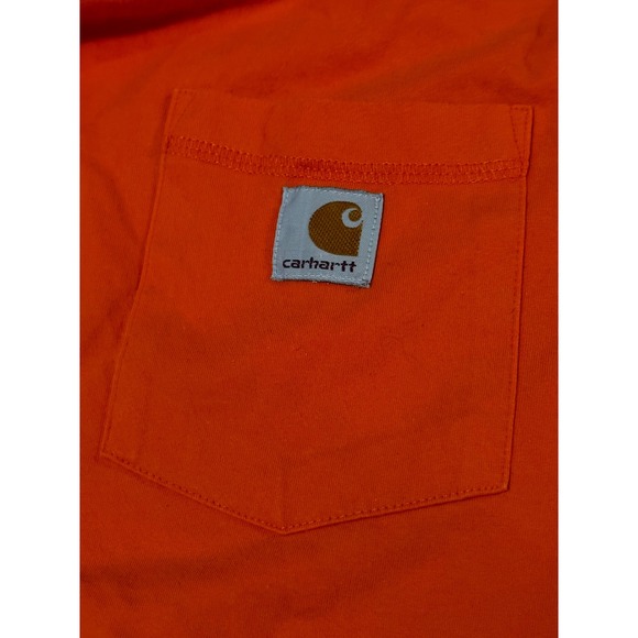 Carhartt Relaxed Fit Short Sleeve Work T Shirt Red 3XL - Picture 8 of 8